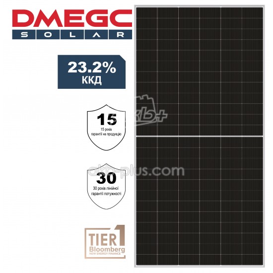 Монокристалличкая солнечная двухсторонняя панель DMEGC DM590M10T-B72HSW INFINITY n-type Bifacial - купить